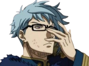 black clover klaus lunettes aube or doree magie