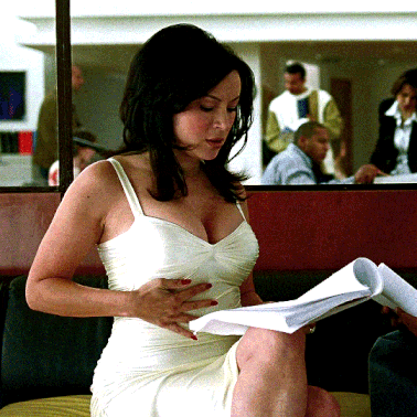 sexy jennifertilly lire brune bureau