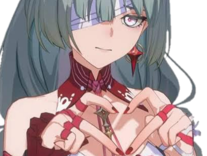 wuthering waves wuwa phrolova coeur heart doigt waifu vernis chuunibyou valentin