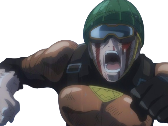 mumen rider roulette satoru heros classe c one punch man opm anime manga homme heroique