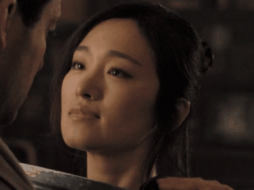 lady murasaki katana asiatique regard domina gif