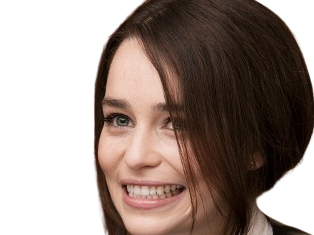 Sticker emilia isobel euphemia rose clarke actrice britannique anglaise brune yeux bleus petite femme annee 2010s par Dark-63