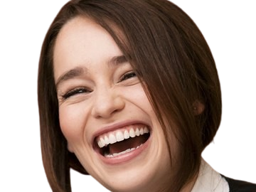 Sticker emilia isobel euphemia rose clarke actrice britannique anglaise brune yeux bleus petite femme annee 2010s par Dark-63