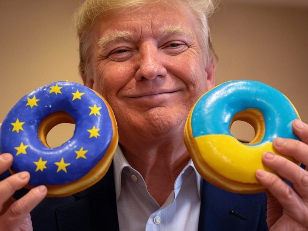 usa trump cuck ue union europeenne ukraine zelensky goat donut