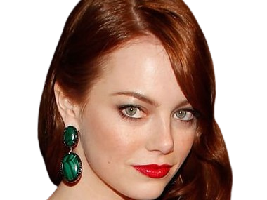 Sticker emma emily jean stone actrice productrice americaine annees 2010 rousse yeux verts femme oscarisee par Dark-63