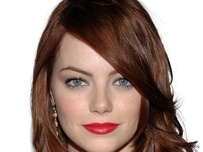 Sticker emma emily jean stone actrice productrice americaine annees 2010 rousse yeux verts femme oscarisee par Dark-63