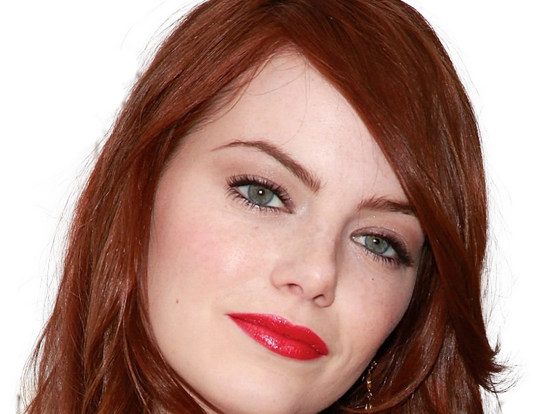 Sticker emma emily jean stone actrice productrice americaine annees 2010 rousse yeux verts femme oscarisee par Dark-63