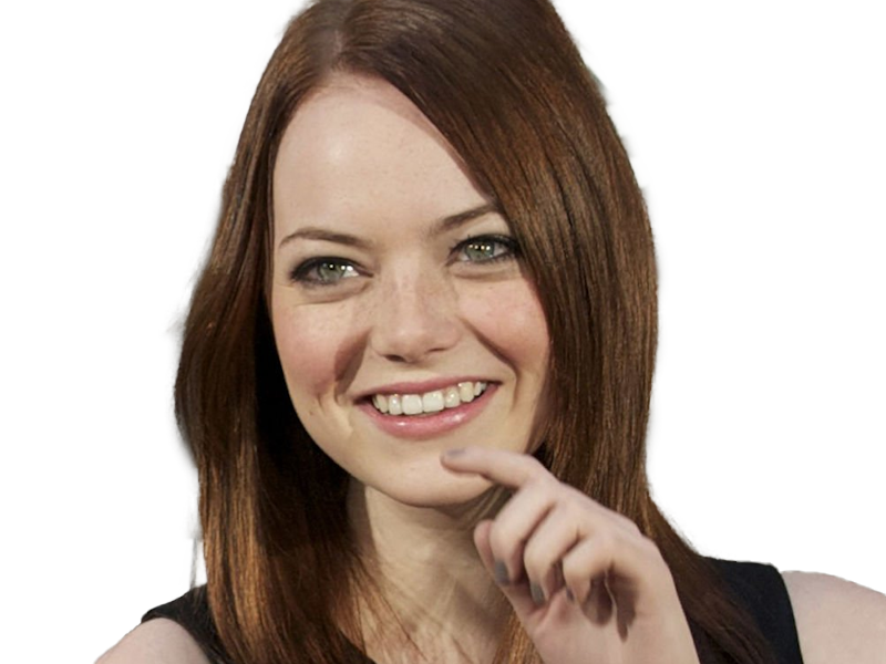 Sticker emma emily jean stone actrice productrice americaine annees 2010 rousse yeux verts femme oscarisee par Dark-63