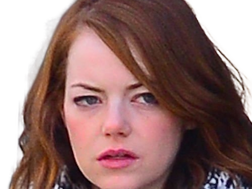 Sticker emma emily jean stone actrice productrice americaine annees 2010 rousse yeux verts femme oscarisee par Dark-63