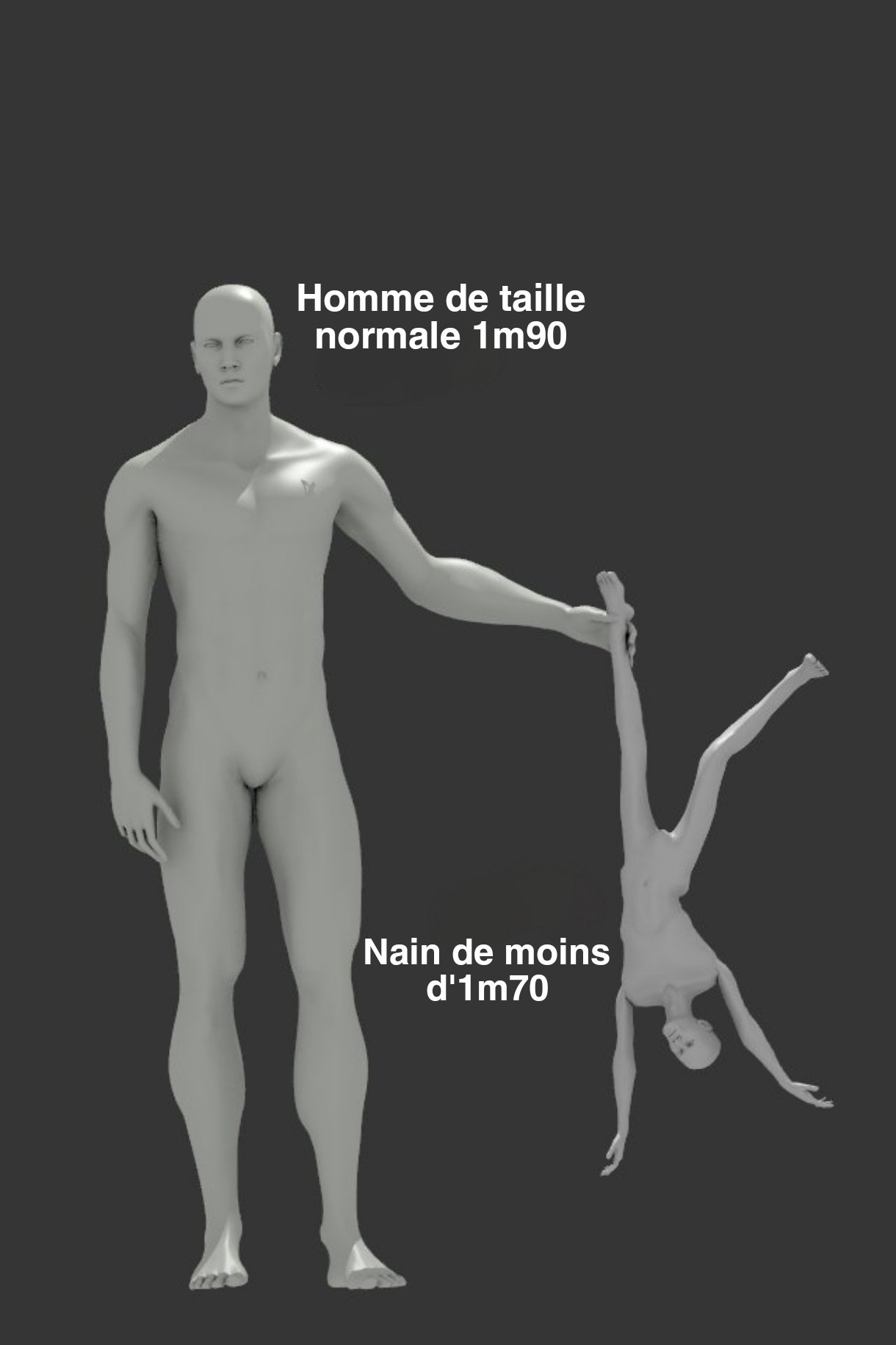 nain ridicule honte 1m90