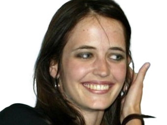 eva gaelle green actrice francaise femme belle jolie yeux bleus noirs jeune annees 2000s