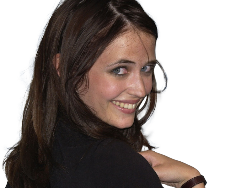 eva gaelle green actrice francaise femme belle jolie yeux bleus noirs jeune annees 2000s