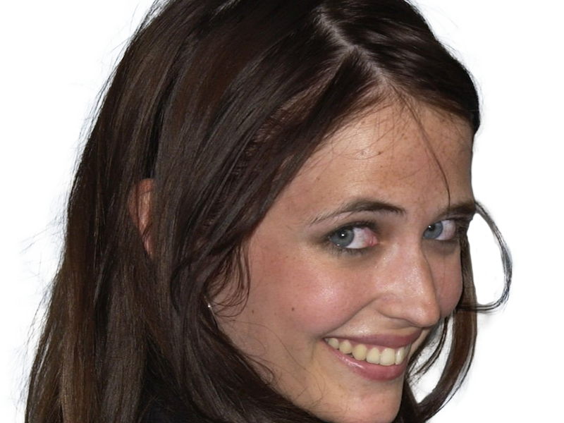 eva gaelle green actrice francaise femme belle jolie yeux bleus noirs jeune annees 2000s