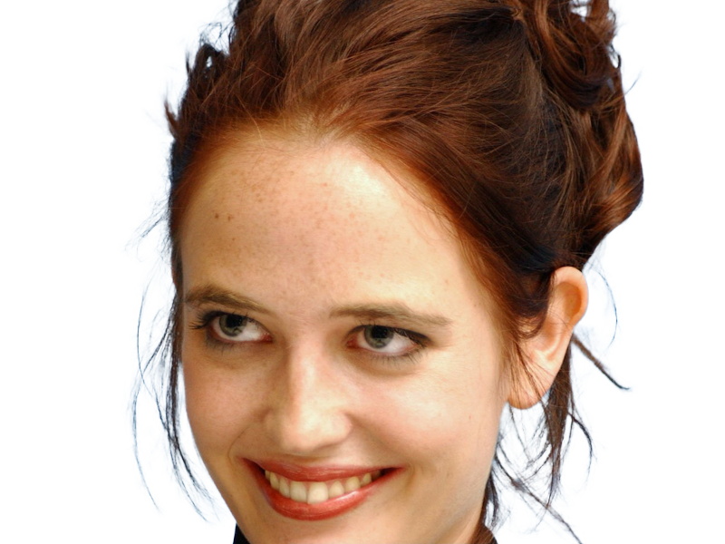 eva gaelle green actrice francaise femme belle jolie yeux bleus noirs jeune annees 2000s