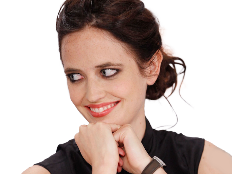 eva gaelle green actrice francaise femme belle jolie yeux bleus noirs jeune annees 2000s