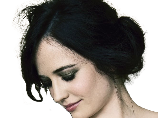 eva gaelle green actrice francaise femme belle jolie yeux bleus noirs jeune annees 2000s