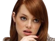 Sticker emma emily jean stone actrice productrice americaine annees 2010 rousse yeux verts femme oscarisee par PubliusOvidius