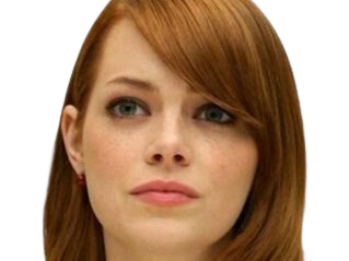 Sticker emma emily jean stone actrice productrice americaine annees 2010 rousse yeux verts femme oscarisee par PubliusOvidius