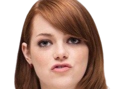 Sticker emma emily jean stone actrice productrice americaine annees 2010 rousse yeux verts femme oscarisee par PubliusOvidius