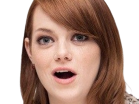 Sticker emma emily jean stone actrice productrice americaine annees 2010 rousse yeux verts femme oscarisee par PubliusOvidius