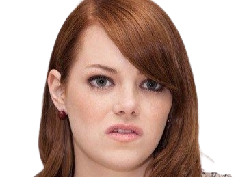 Sticker emma emily jean stone actrice productrice americaine annees 2010 rousse yeux verts femme oscarisee par PubliusOvidius