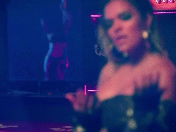 karol g brune blonde gif