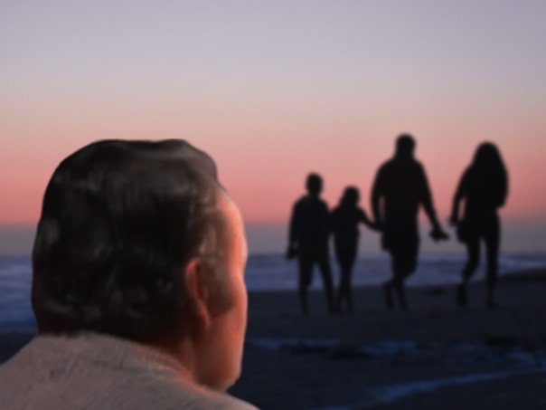 celestin solitude tristesse famille mer plage vacances celibataire seul rejet beta couple dos melancolique soleil