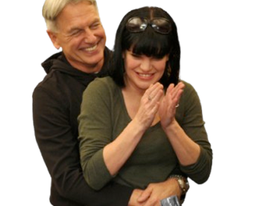 gibbs abby mark harmon ncis calin rire joie etreinte enlace affection
