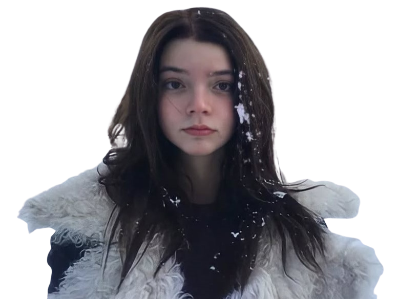 anya taylor joy brune neige