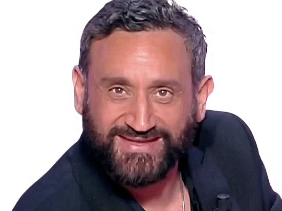 cyril hanouna presentateur tv tpmp sourire regard troll
