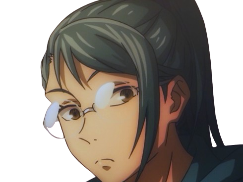 Sticker maki zenin exorciste classe 4 etudiante jujutsu kaisen jjk anime manga waifu femme lunettes jjk0 par Dark-63