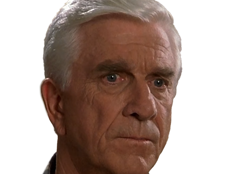 frank drebin policier inspecteur yatilunflic thenakedgun films saga comedie leslie nielsen acteur homme vieux comique