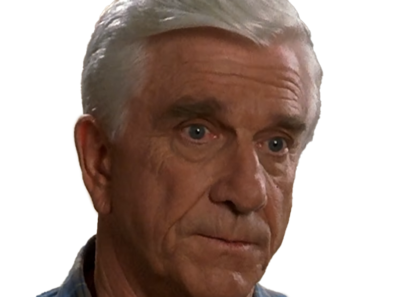 frank drebin policier inspecteur yatilunflic thenakedgun films saga comedie leslie nielsen acteur homme vieux comique