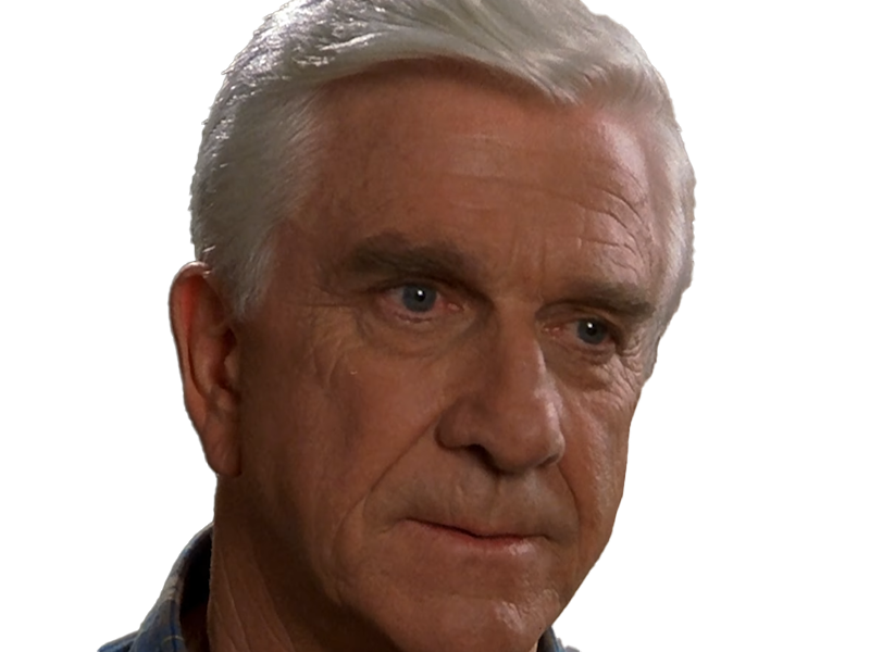 frank drebin policier inspecteur yatilunflic thenakedgun films saga comedie leslie nielsen acteur homme vieux comique