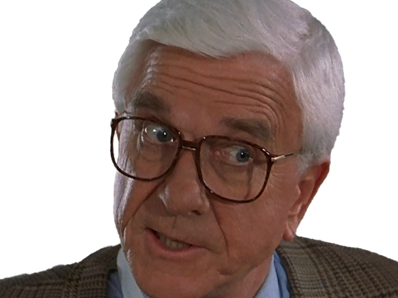 frank drebin policier inspecteur yatilunflic thenakedgun films saga comedie leslie nielsen acteur homme vieux comique