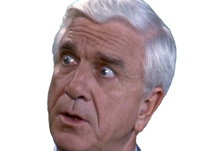 frank drebin policier inspecteur yatilunflic thenakedgun films saga comedie leslie nielsen acteur homme vieux comique