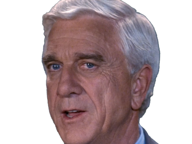 frank drebin policier inspecteur yatilunflic thenakedgun films saga comedie leslie nielsen acteur homme vieux comique
