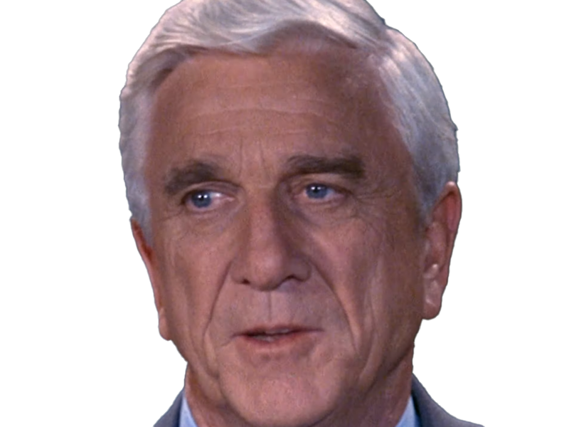 frank drebin policier inspecteur yatilunflic thenakedgun films saga comedie leslie nielsen acteur homme vieux comique