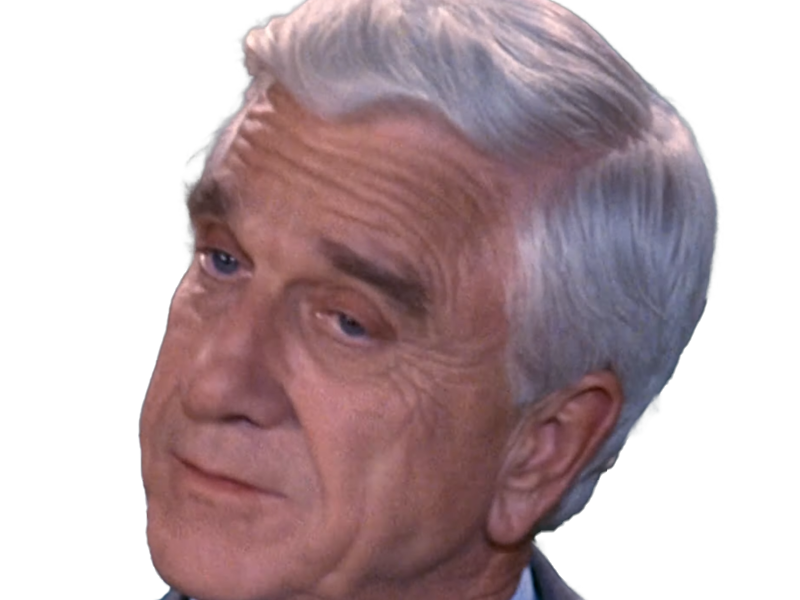 frank drebin policier inspecteur yatilunflic thenakedgun films saga comedie leslie nielsen acteur homme vieux comique