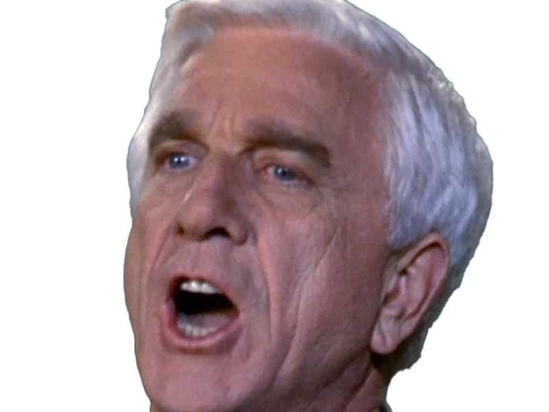 frank drebin policier inspecteur yatilunflic thenakedgun films saga comedie leslie nielsen acteur homme vieux comique