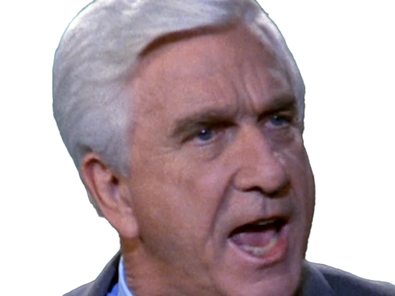 frank drebin policier inspecteur yatilunflic thenakedgun films saga comedie leslie nielsen acteur homme vieux comique