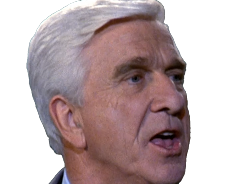 frank drebin policier inspecteur yatilunflic thenakedgun films saga comedie leslie nielsen acteur homme vieux comique