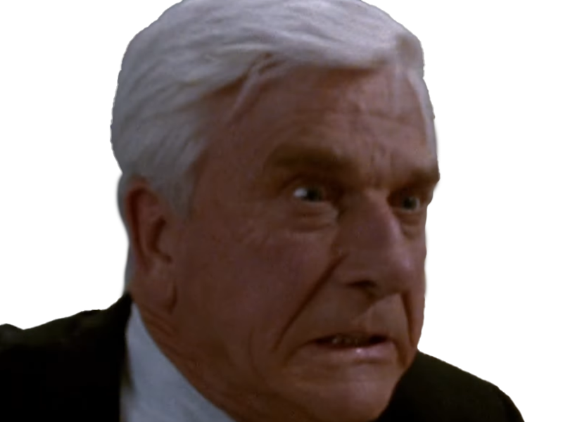 frank drebin policier inspecteur yatilunflic thenakedgun films saga comedie leslie nielsen acteur homme vieux comique