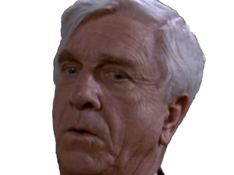 frank drebin policier inspecteur yatilunflic thenakedgun films saga comedie leslie nielsen acteur homme vieux comique