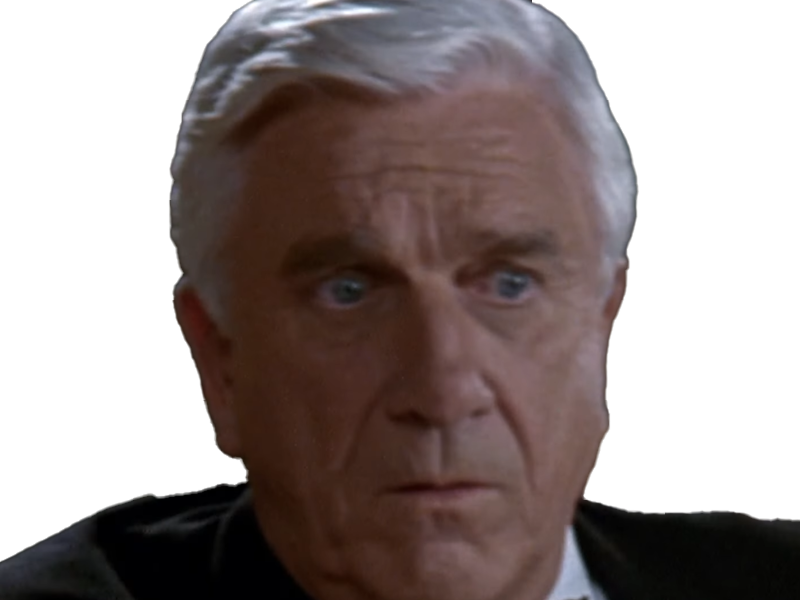 frank drebin policier inspecteur yatilunflic thenakedgun films saga comedie leslie nielsen acteur homme vieux comique