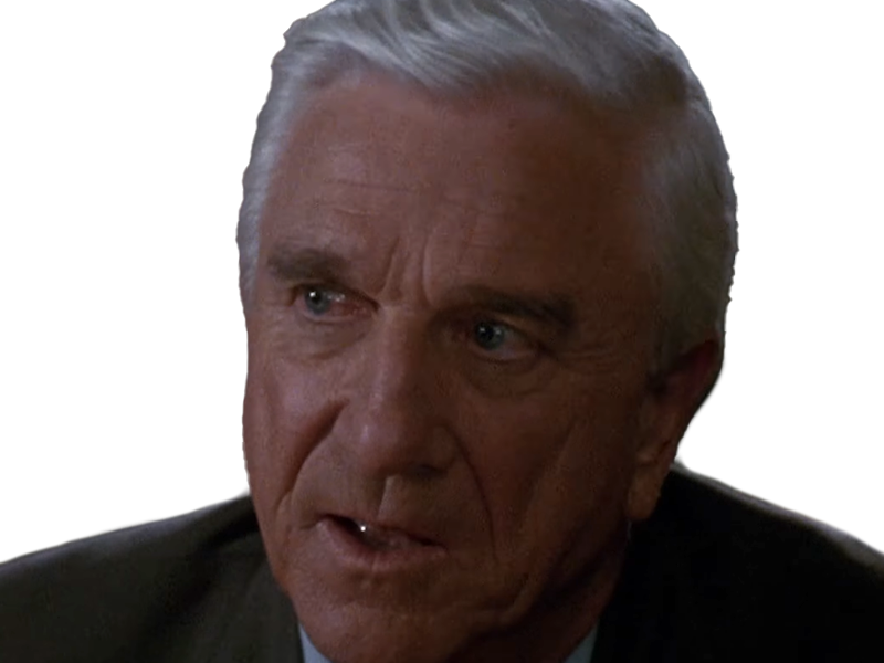 frank drebin policier inspecteur yatilunflic thenakedgun films saga comedie leslie nielsen acteur homme vieux comique