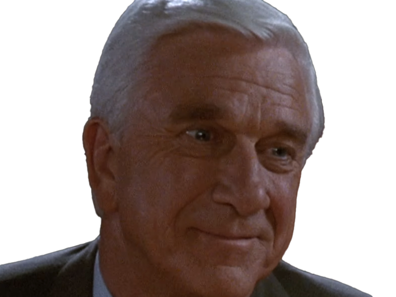 frank drebin policier inspecteur yatilunflic thenakedgun films saga comedie leslie nielsen acteur homme vieux comique