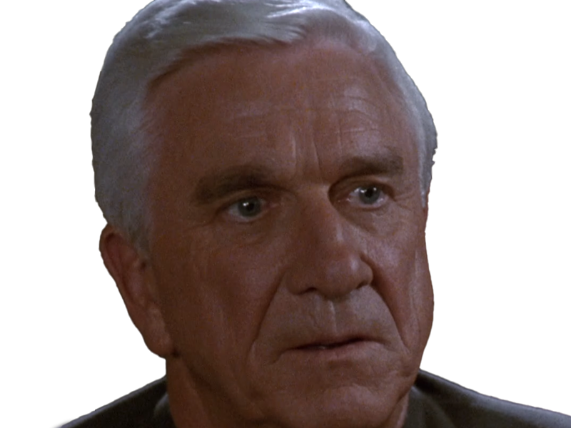 frank drebin policier inspecteur yatilunflic thenakedgun films saga comedie leslie nielsen acteur homme vieux comique