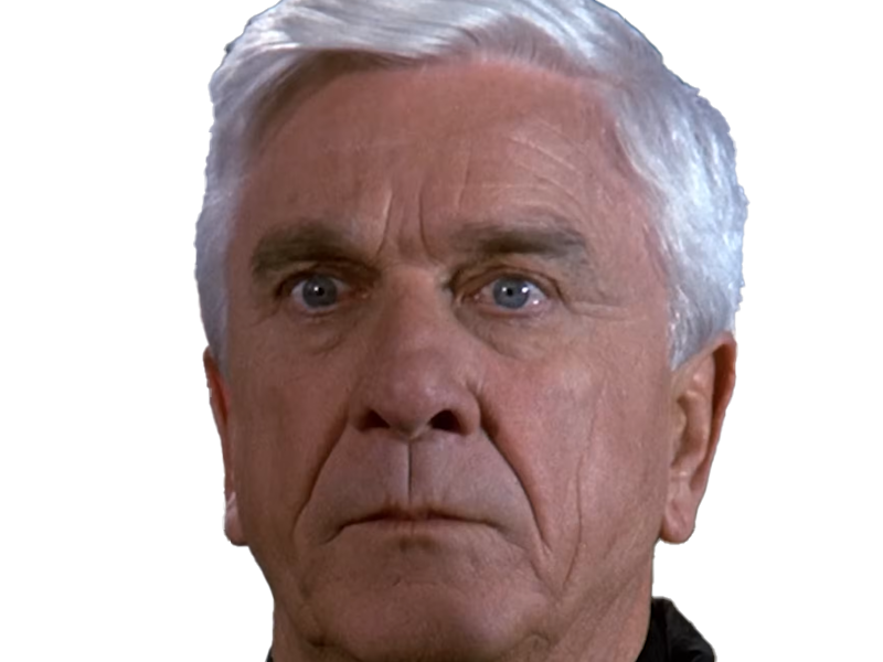 frank drebin policier inspecteur yatilunflic thenakedgun films saga comedie leslie nielsen acteur homme vieux comique