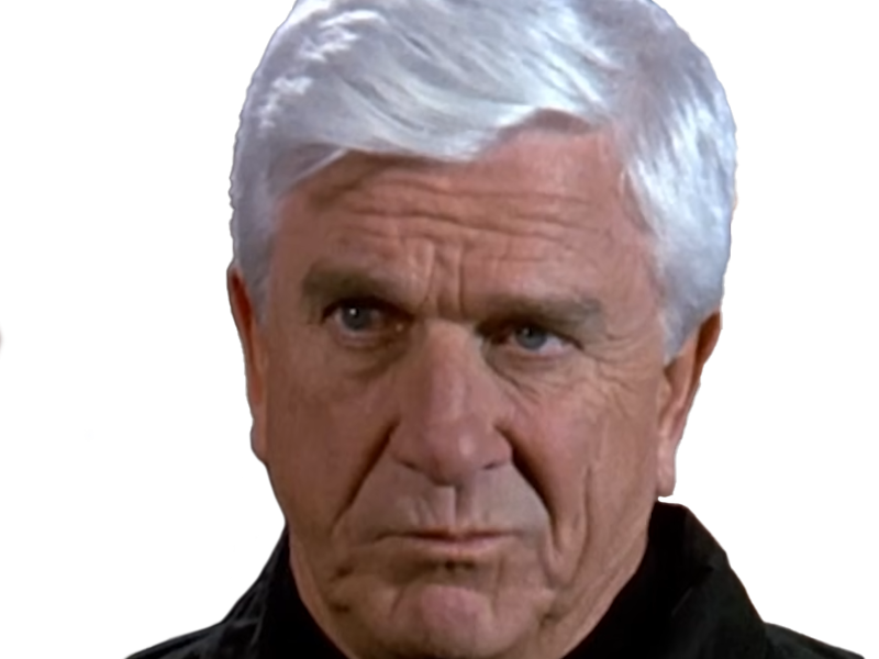 frank drebin policier inspecteur yatilunflic thenakedgun films saga comedie leslie nielsen acteur homme vieux comique